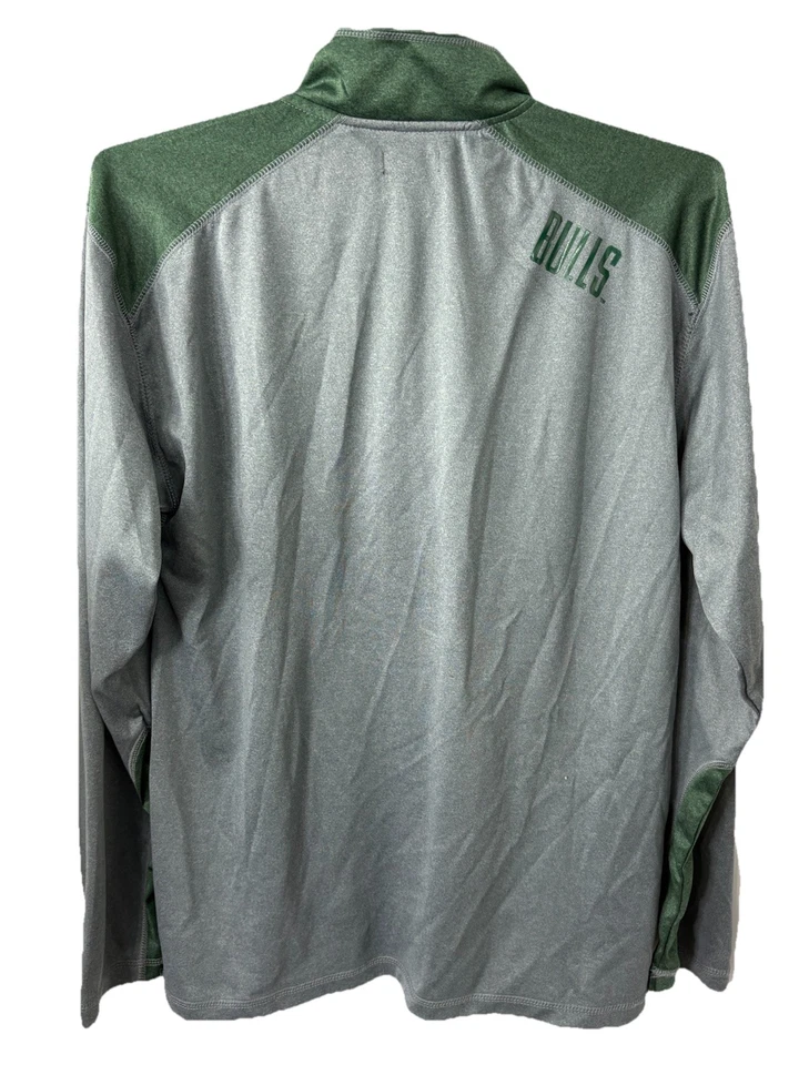 Champion University of South Florida USF Bulls NCAA Green Large 1/4 Zip Jacket - Image 4 of 4