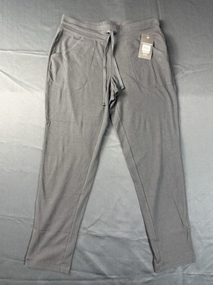 Athletic Works Pants Womens S/CH 4-6 PETITE Blac Pull On Drawstring Knit Casual