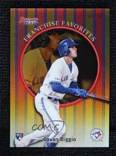 2019 Bowman's Best 1999 Franchise Favorites Gold Refractor 3/50 Cavan Biggio 7zf