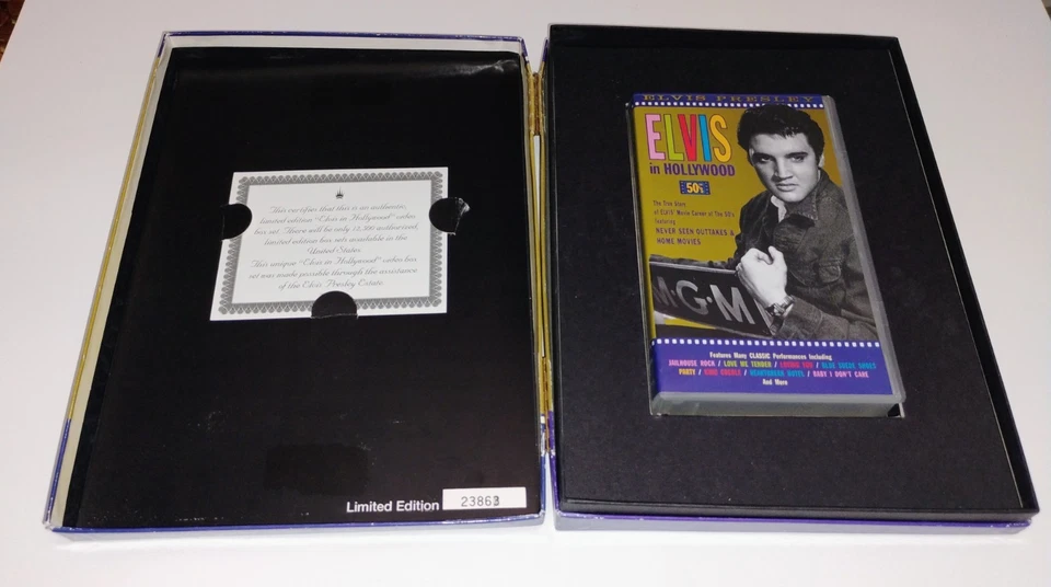 Elvis In Hollywood Special Limited Edition VHS Box Set w/ Booklet, Prints & CD - Image 3 of 4