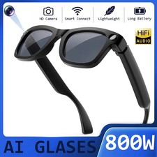 AI Smart Glasses 64GB HD Camera Video Recording Translation Bluetooth