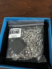 Antique Silver Tone Angel Wing 23x7x3mm Bead Set of 75