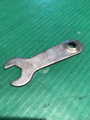 Vintage Chicago Roller Skate Wrench w/ Stamped '' Chicago '' original old school B