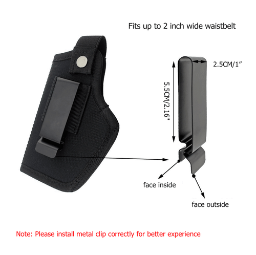 Gun Holster Tactical Concealed Carry Left/right Hand Pistol IWB OWB Universal - Picture 5 of 12