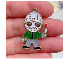 50Pcs new cartoon Halloween Charm bracelet necklace Pendants DIY Jewelry Making