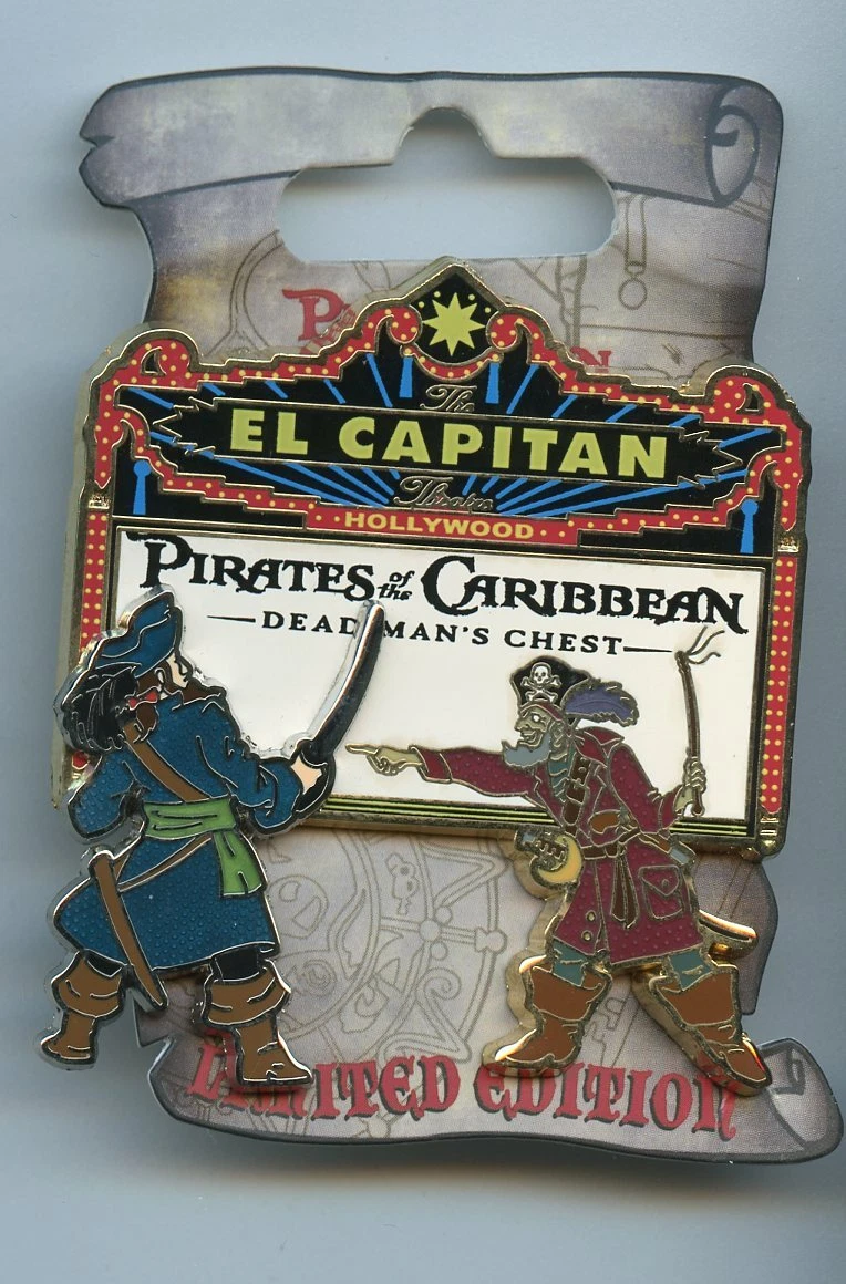 DSF Disney El Capitan Marquee Pirates of the Caribbean Dead Man's Chest Pin