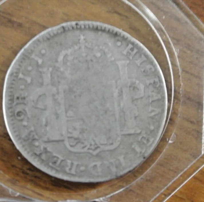 1815 2 Reales VF Ferdinand VII Colonial Spain Silver Coin - Image 2 of 4