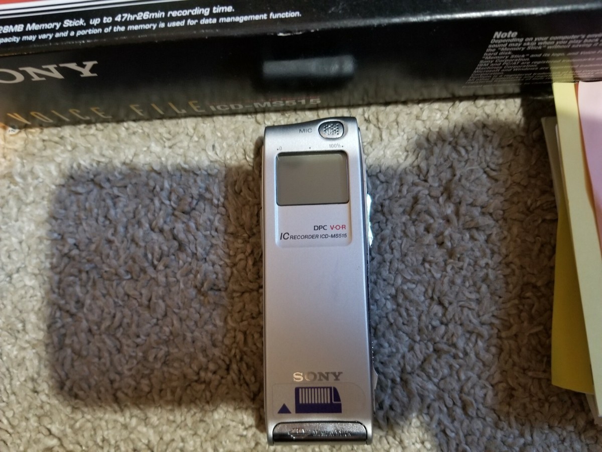 SONY ICD-MS515 Portable Digital Voice IC Recorder, Bundle | eBay