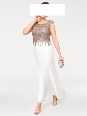 Designer Spitzen  Kleid von Ashley Brooke / heine Größe 44  NEU