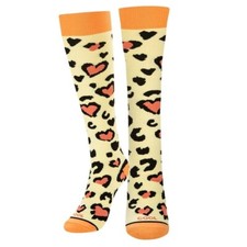 Odd Sox Leopard Hearts Large Compression Sock...