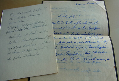 Diplomat (beim Hl. Stuhl) Rudolf KOHLRUSS (1884-1959): Brief Karte WIEN 1954/55