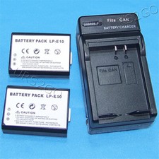 LP-E10 Battery Charger For Canon Rebel T5 T6 T3 EOS 1100D 1200D 1300D Kiss X50