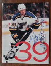 St. Louis Blues Kelly Chase Signed Autographed Sports Snaps Book NHL Hockey