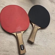(2) Stiga Performance Ping Pong Paddles – Table Tennis Racket Red Black