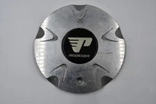 Progressive Custom Wheels Polished Alminum w/ Black & Gold Inset Wheel Center Ca