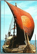 Norge Kon Tiki Museet Oslo Papyrusbaten RA2 Postcard ?Norway KonTiki Museet Oslo
