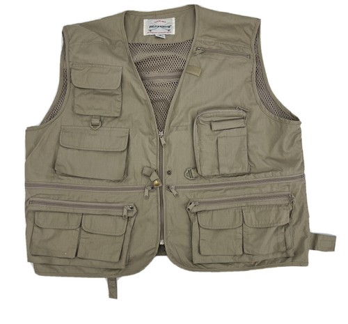 Gilet de chasse homme taille 62 cm 2XL marron outdoor