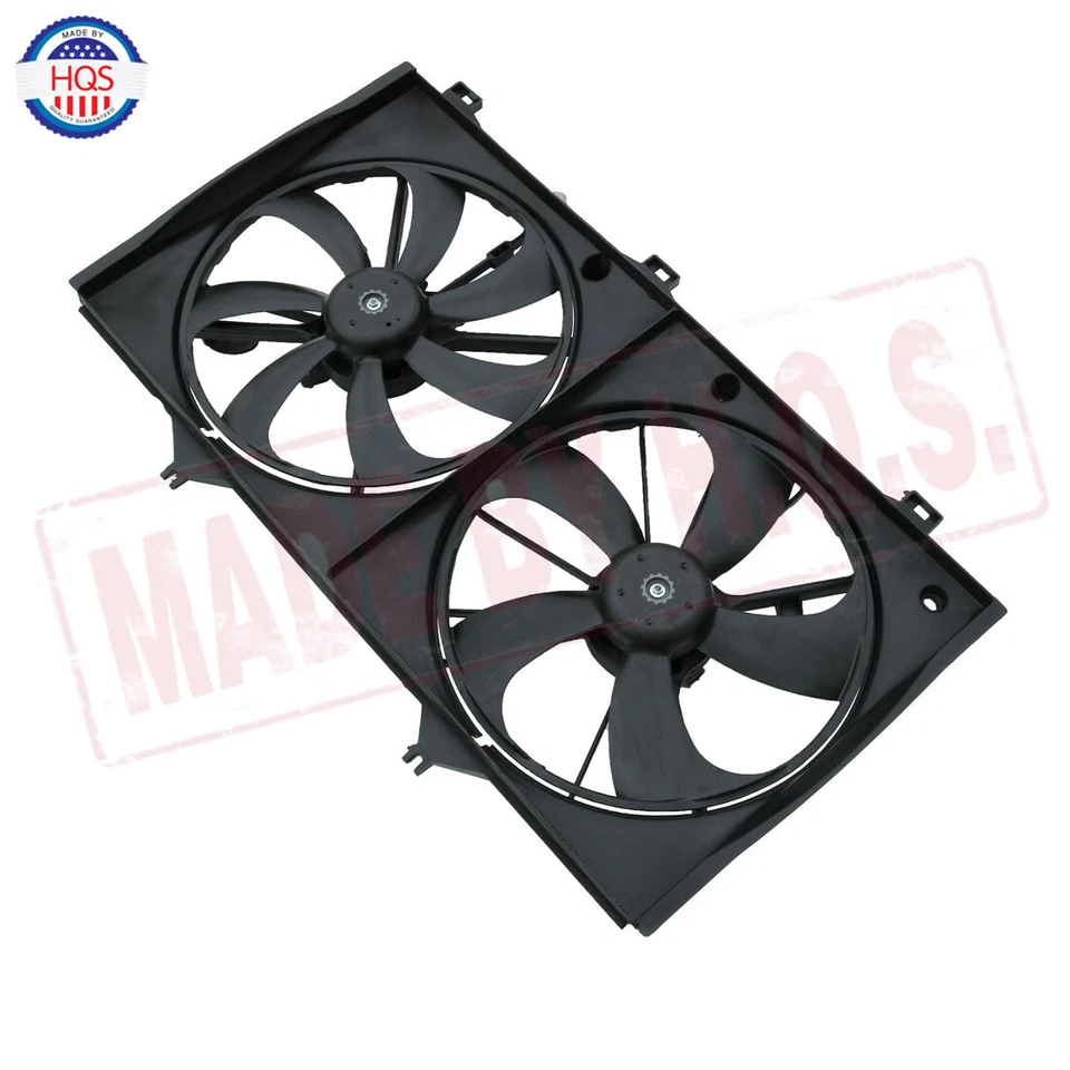Ventilador de refrigeración de radiador y condensador 16361-0H090 para Toyota Camry 2007-2009 2,4 L L4 Foto 2 de 4