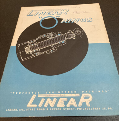1950s Vtg O Ring Engineering Reference Industrial Packing Seal Handbook Sizes