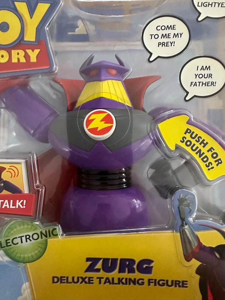 RARE BRAND NEW TOY STORY ELECTRONIC DELUXE TALKING ZURG FIGURE TOY COLLECTORS - image 2 of 4