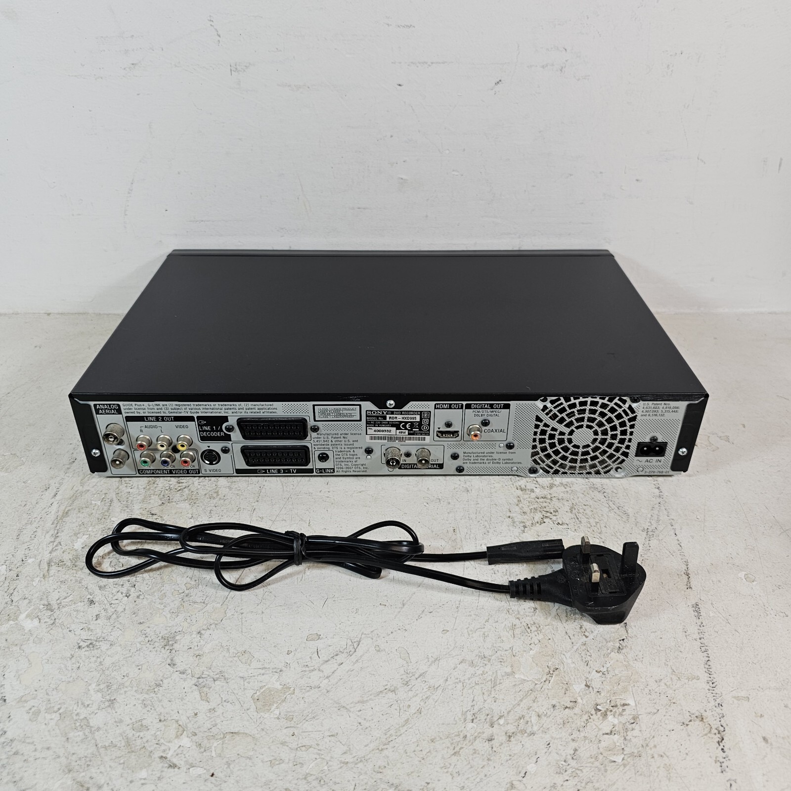 Sony RDR-HXD995 DVD Recorder 250GB HD Hard Drive Freeview TV Tuner HDMI