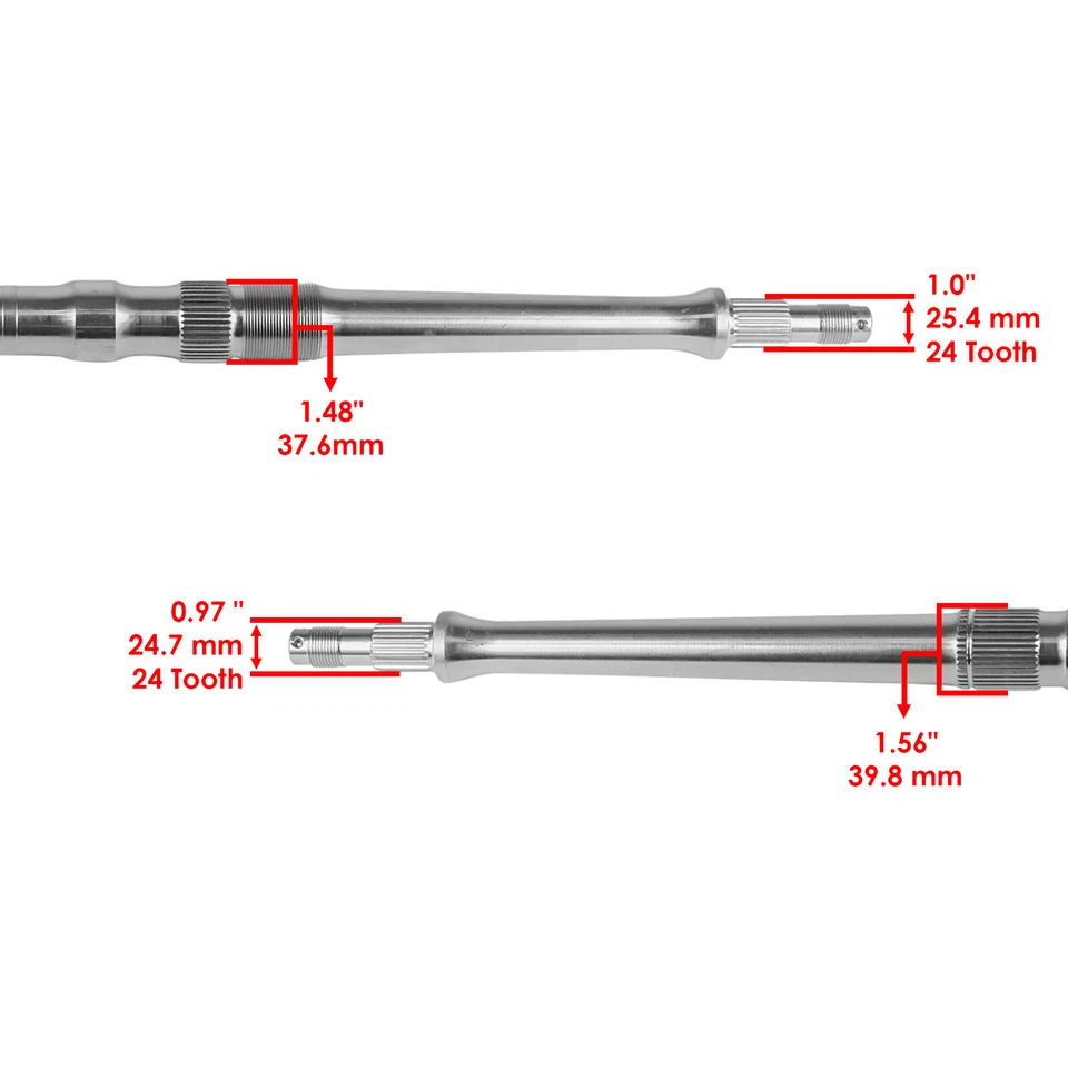 Eje trasero con buje portador de cojinete para Kawasaki KFX450R KSF450B 2008-2014 Foto 3 de 4