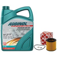 MotoröL Set 0W-20 Addinol 5 Liter + ÖLfilter 36628 FüR BMW 4Er 3Er 320I 328I