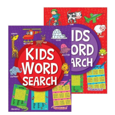 1 X Kids Word Search Puzzle Book - Single Assorted Puzzles Long Journey Fun Kids