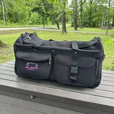 Dream Duffel Large Black Bag for Dancers Luggage with Retractable Hanging Rack