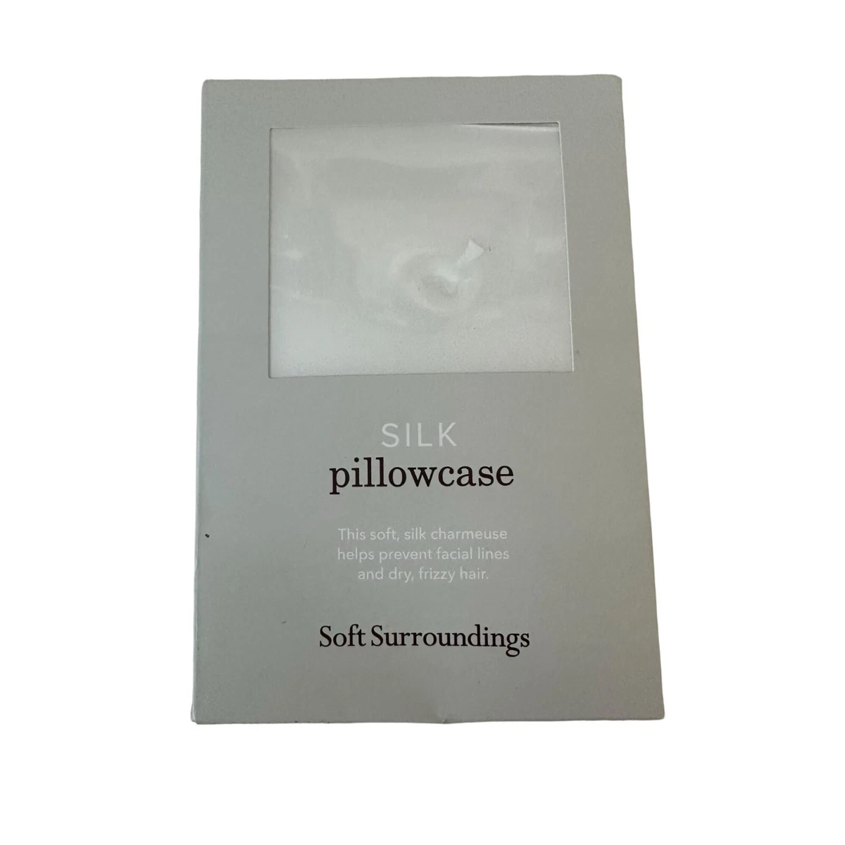 SOFT SURROUNDINGS White Satin King Size Pillowcase NEW eBay