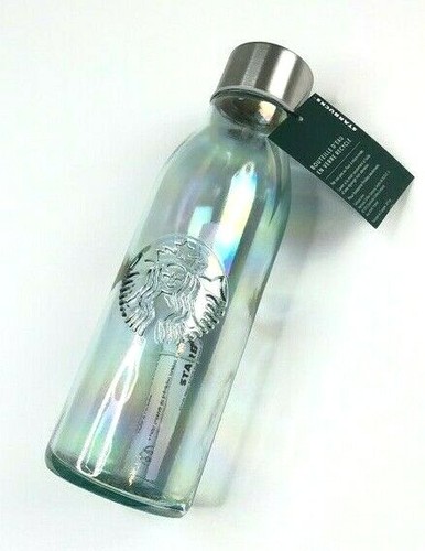 Starbucks Recycled Glass Rainbow Iridescent Water Bottle 20 oz - Bild 5 von 8