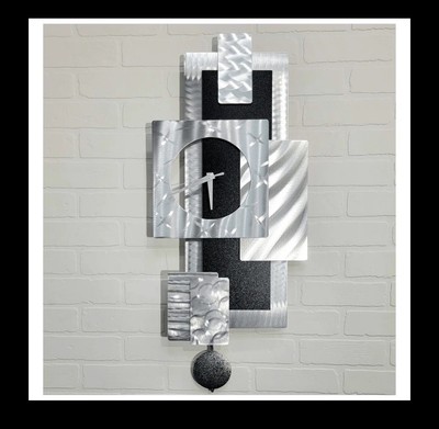 jon allen metal wall art clock