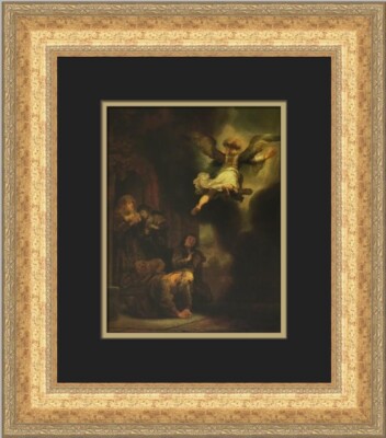Rembrandt Van Rijn The Archangel leaving the Family of Tobias Custom Frame Print