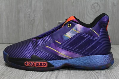 Adidas TMAC Millennium 2 Basketball Shoes Purple Boost Mens 7.5