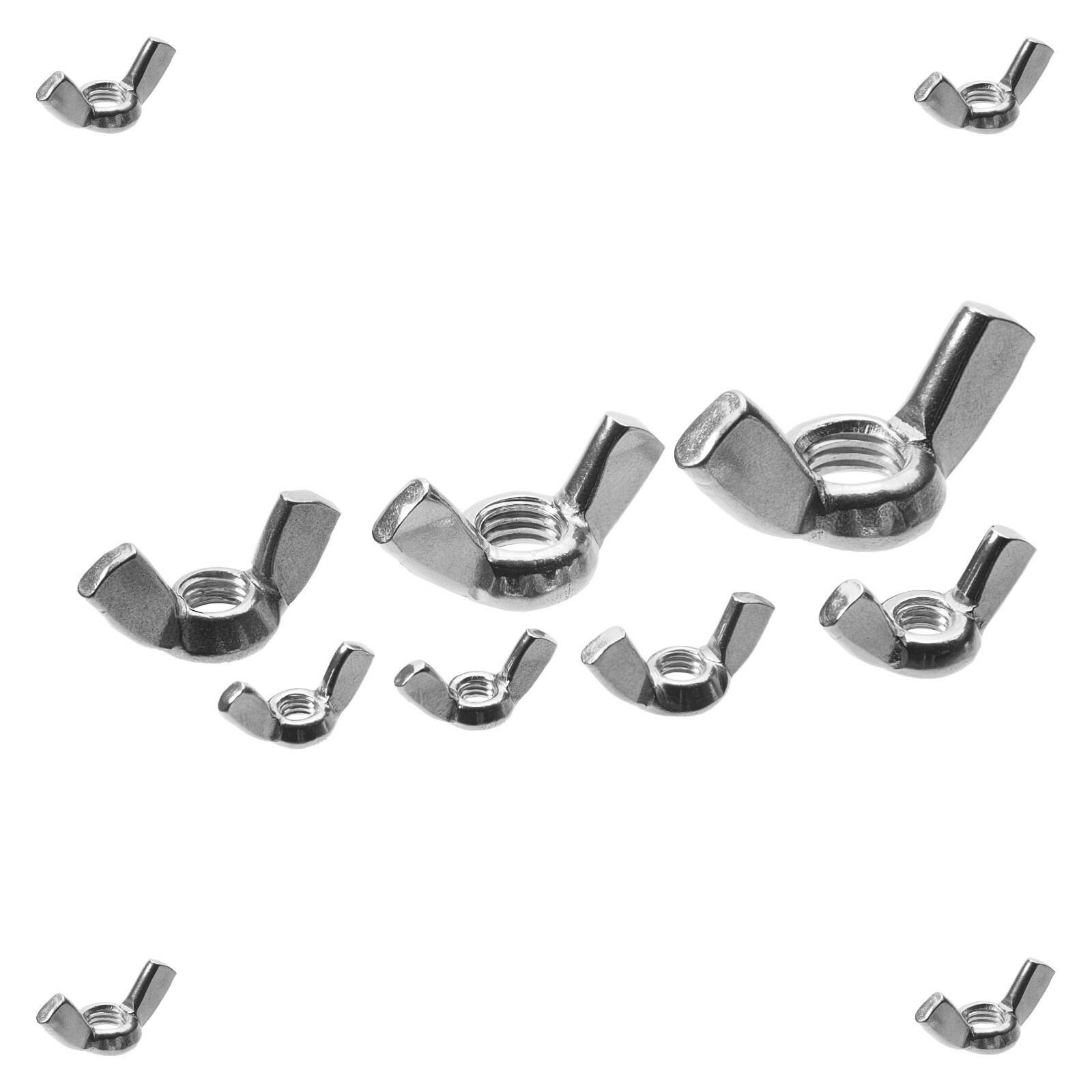 Dadi Ad Ala DIN 315 Forma Tedesco-americana Acciaio A2 V2A A4 - Foto 6