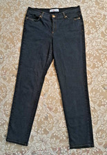 Dismero VTG Womens Jeans Size 34 Blue Stretch Mid Rise Straight Leg Pre-owned