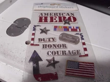 Paper House American Hero 3D Stickers New