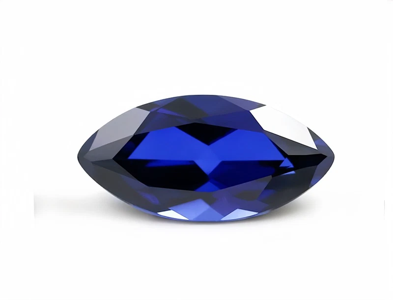 WHOLESALE MARQUISE CUT BLUE HIGH QUALITY SAPPHIRE LAB-CREATED AAAA+ LOOSE GEMS - Image 3 of 4