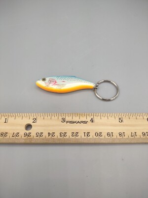 Rapala Rattlin' Rap Lure Key Ring - Silver/Blue