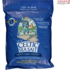 Light Grey Sea Salt 5 Pound Resealable Bag Moist, Additive-Free for Cooking ...