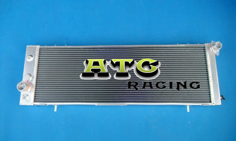 Radiador de aluminio de 3 filas + ventilador para Jeep Cherokee Wagoneer 1984-1990 2,8 L y 4,0 L l6/V6 Foto 2 de 4