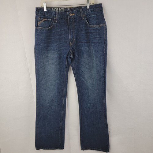 ARIAT Herren Jeans Gr.34x34 M4 Low Rise Legacy Boot Cut BLAU Cowboy Arbeit 10008402