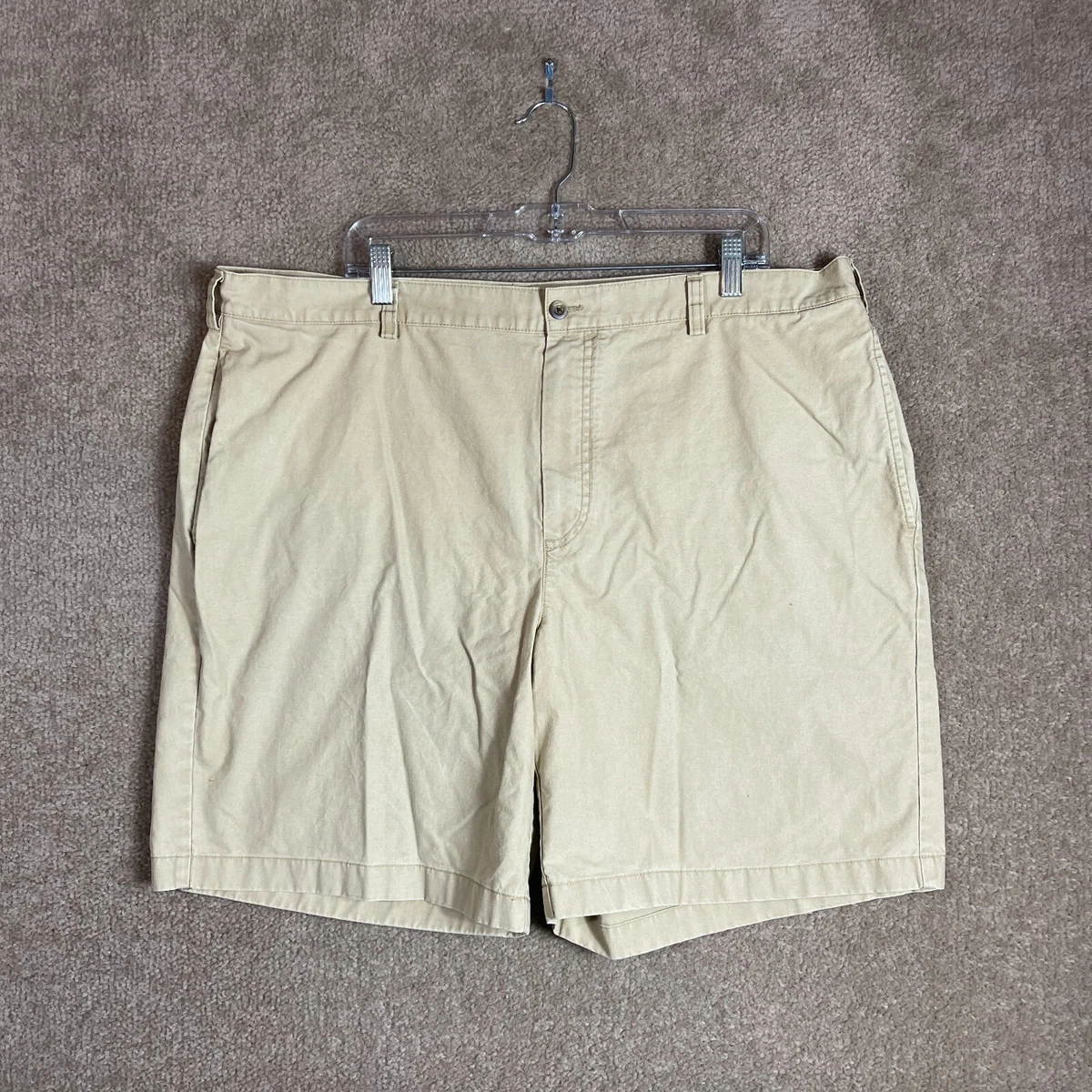 L.L.Bean Double L Chino Shorts Mens Size 40 Khaki Wrinkle Free 8