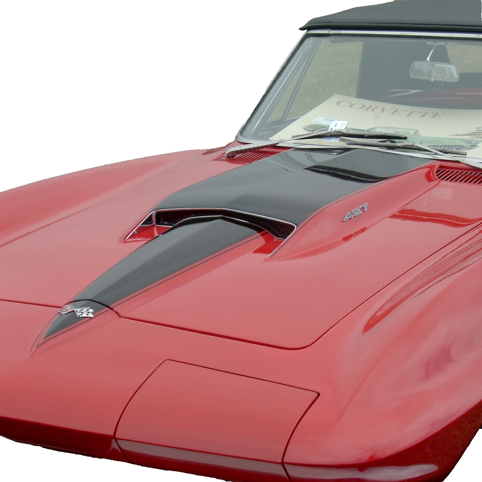 US-Made Hood Support For 1963-1967 Corvette C2 – Correct Atwood Logo, OE Style
