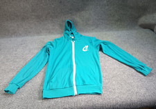 Cat Lady Woman Hoodie Medium Green LS Full Zip Pocket Cat Lover Feline Kitten