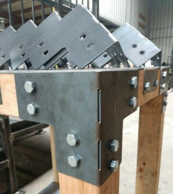 PostHugger  Brackets For 4 x 4 Posts - Heavy Duty Shop Table Pergola - USA Made 