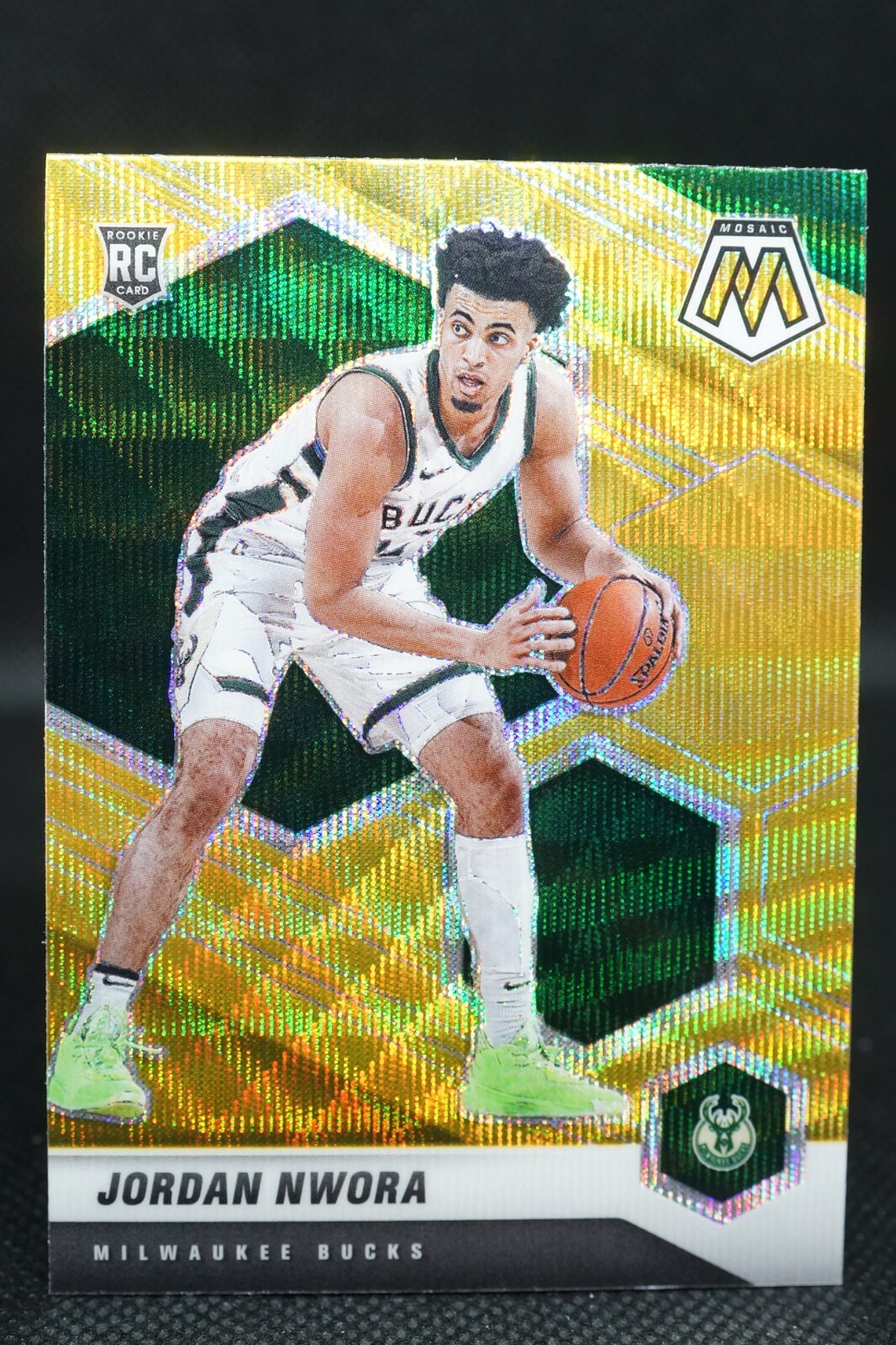 Jordan Nwora 2020-21 NBA Panini Mosaic Tmall Asia Rookie Gold Wave #219 - RARE