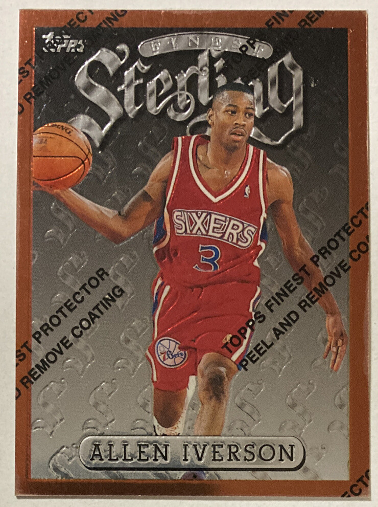 Allen Iverson 1996-1997 Topps Finest Sterling Rookie Card