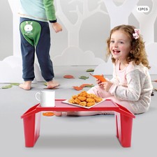 12Pcs Kids Plastic Table Children Play Desk Tray Toddle School Home Study Desk