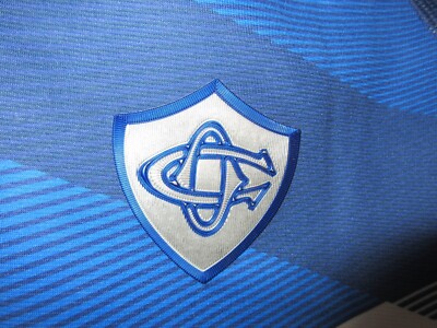 Maillot De Rugby Castres Olympique N°10 Porté Et Signé Babillot & Caminati - Taille L